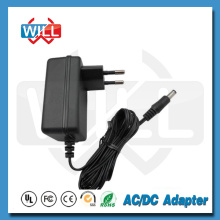 Adaptador de energia europeu com 5,5 * 2.1mm dc plug